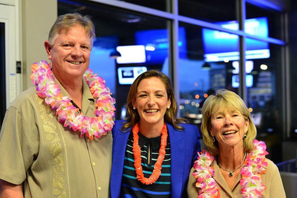 News, Literacy Advance Reader Cup, Larry Dierker, Melanie Fisk, Judy Dierker, Feb. 2014