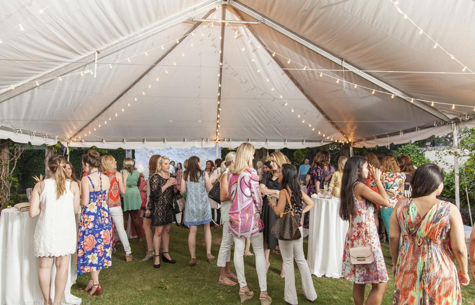 News, Marcy, Manor Launch Party, April 2015, Crowd under the tent