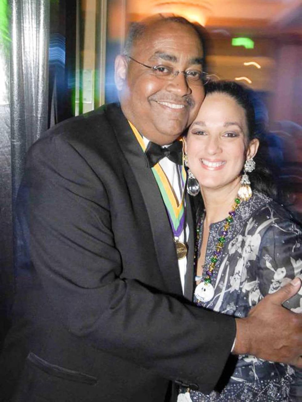 News_Mardi Gras_Feb. 2010_Galveston_State Sen. Rodney Ellis_Licia Green Ellis