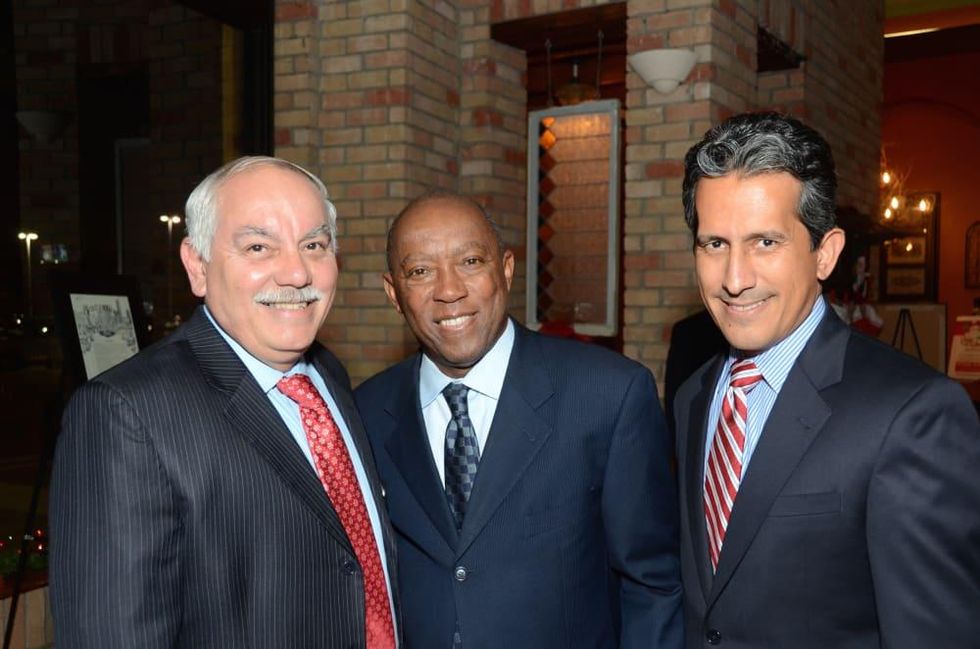 News, Mayor's Hispanic Advisory Board party, Dec. 2015, Johnny Villarreal, Sylvester Turner, Christopher Navarro