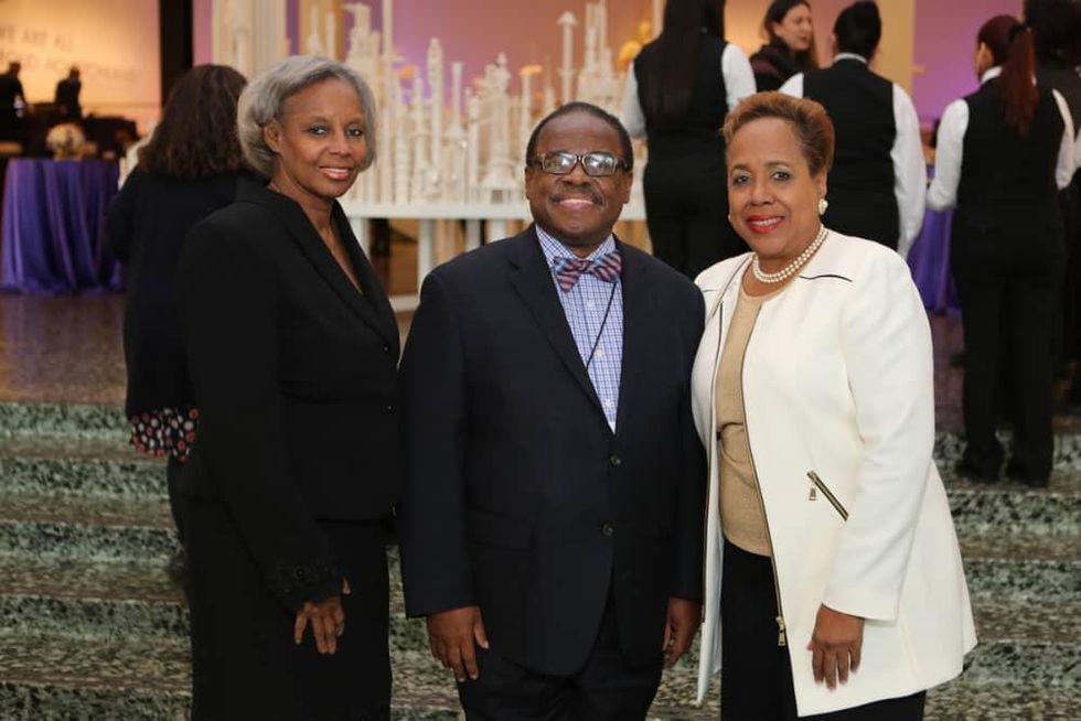 News, Mayor Sylvester Turner Inauguration, Jan. 2016, MFAH, Janice Weaver, Carl Davis, friend.