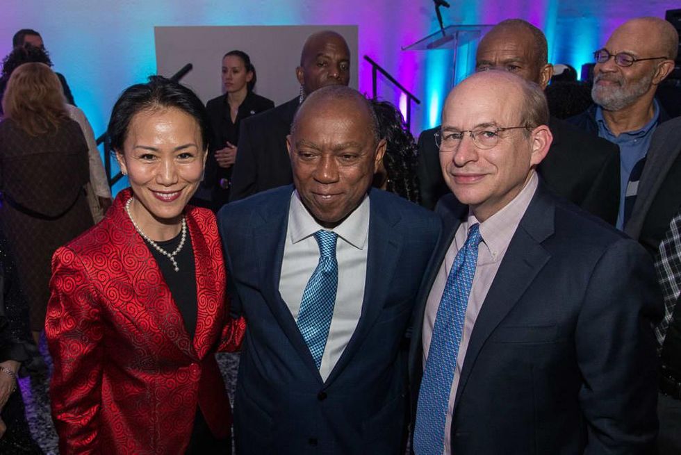 News, Mayor Sylvester Turner Inauguration, Jan. 2016, MFAH, Y. Ping Sun, Sylvester Tuner, David Leebron