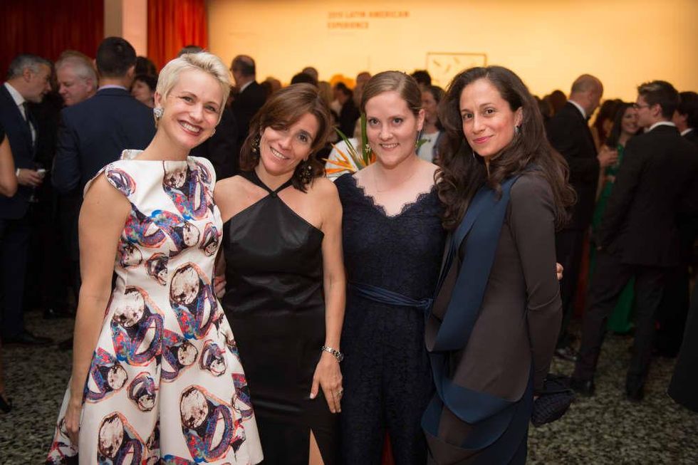 News, MfAH Latin Experience, Nov. 2015, Nicole Berry; Natalia Cacchiarelli; Caroline Stearns; Jennifer Andrade