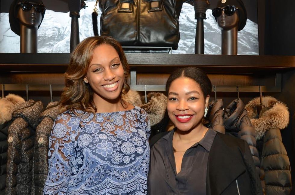 News, Moncler opening, Dec. 2015, Kara Smith, Gabrielle Sauls