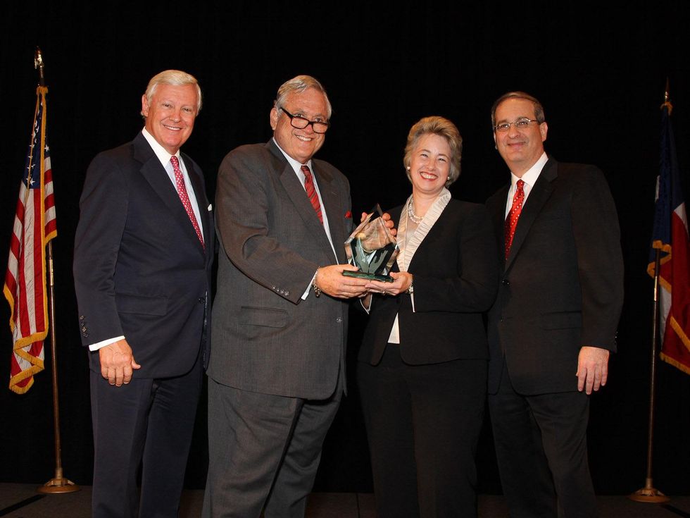 News_Museum social_Ned Holmes_Ambassador Arthur Schechter_Mayor Annise Parker_Michael S. Goldberg