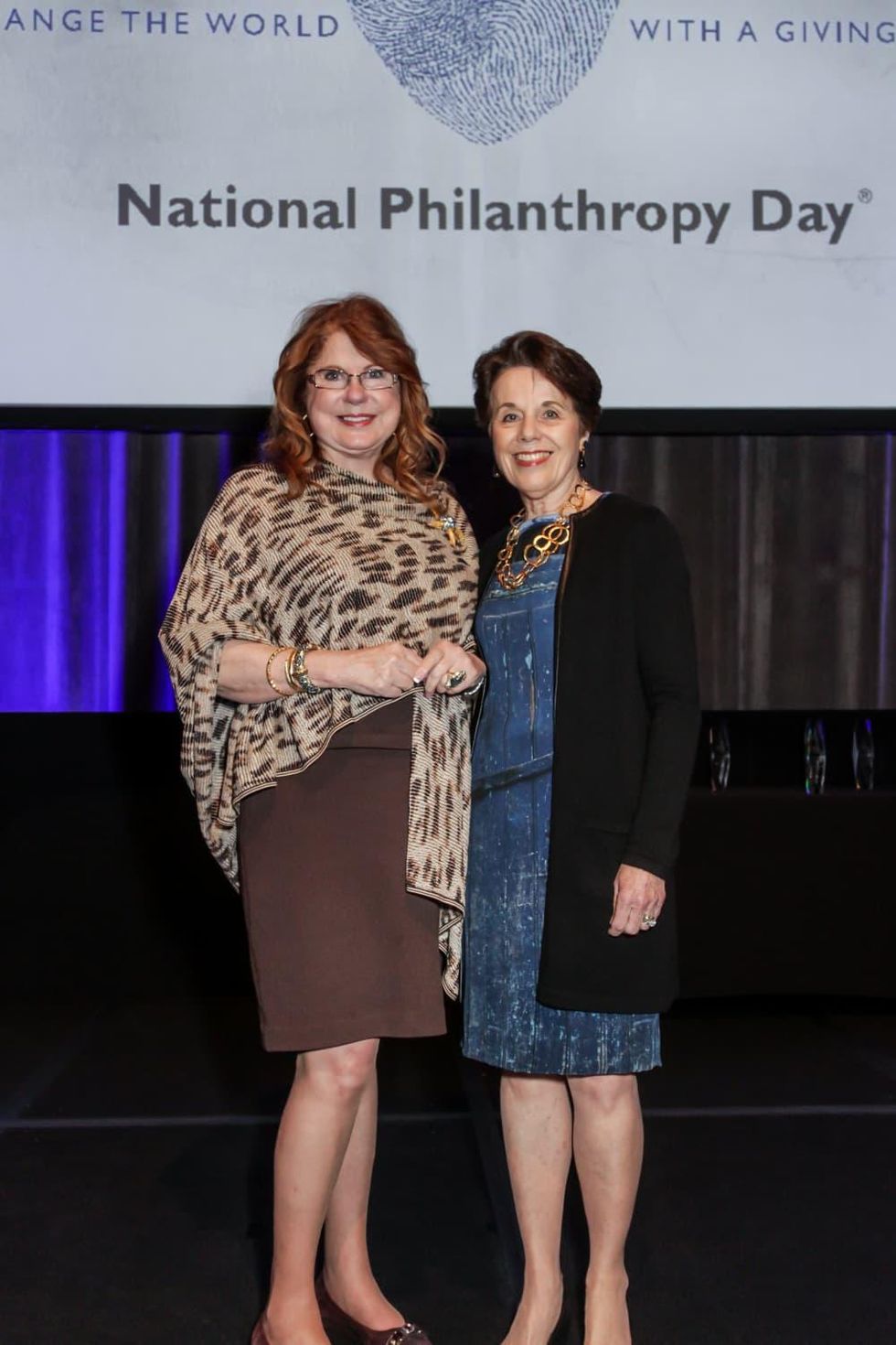 News, National Philanthropy Day Awards, Dec. 2015, Joni Baird, Gini Mithoff