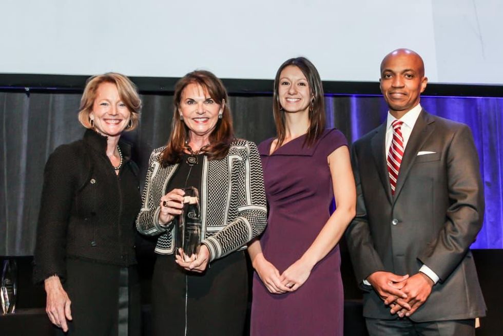 News, National Philanthropy Day Awards, Dec. 2015, Trish Morille, Susan McEldoon, Melissa Gilbert, Dale Lockett