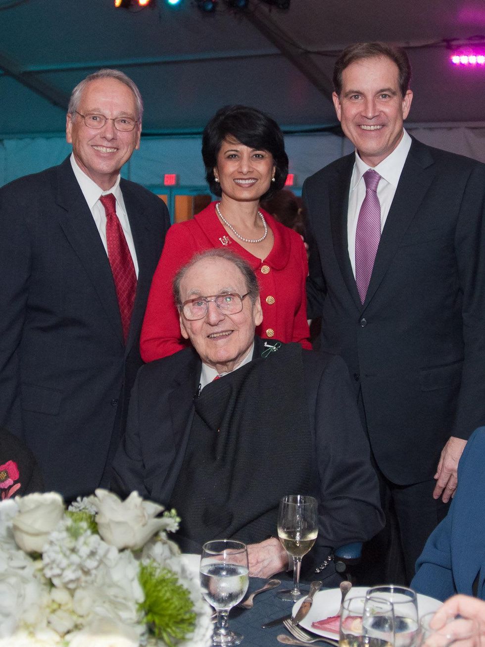 News_NCAA Salute_Ron Girotto_Guy Lewis_Renu Khator_Jim Nantz