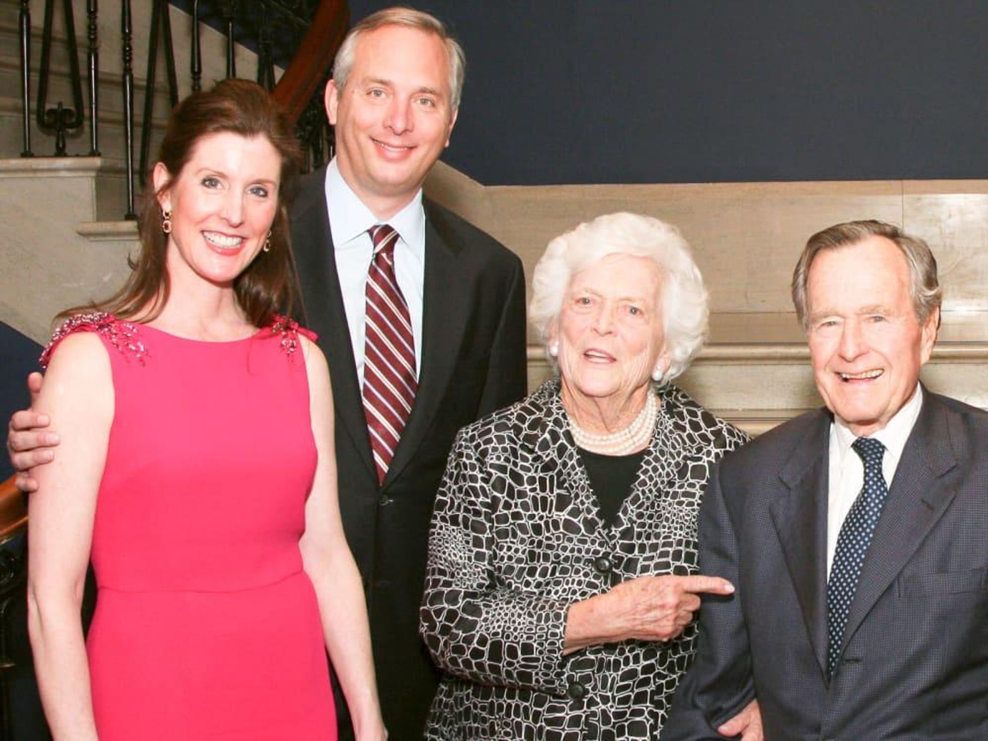 News_Phoebe Tudor_Bobby Tudor_Barbara Bush_George Bush