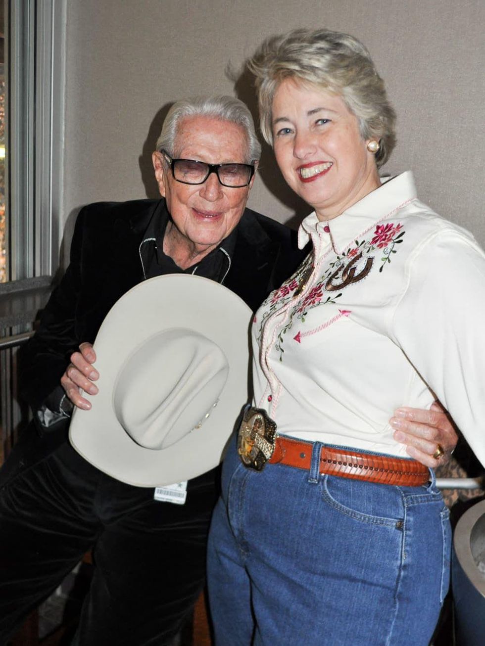 News_Rodeo party_031810_Louis Pearce Jr._Annise Parker