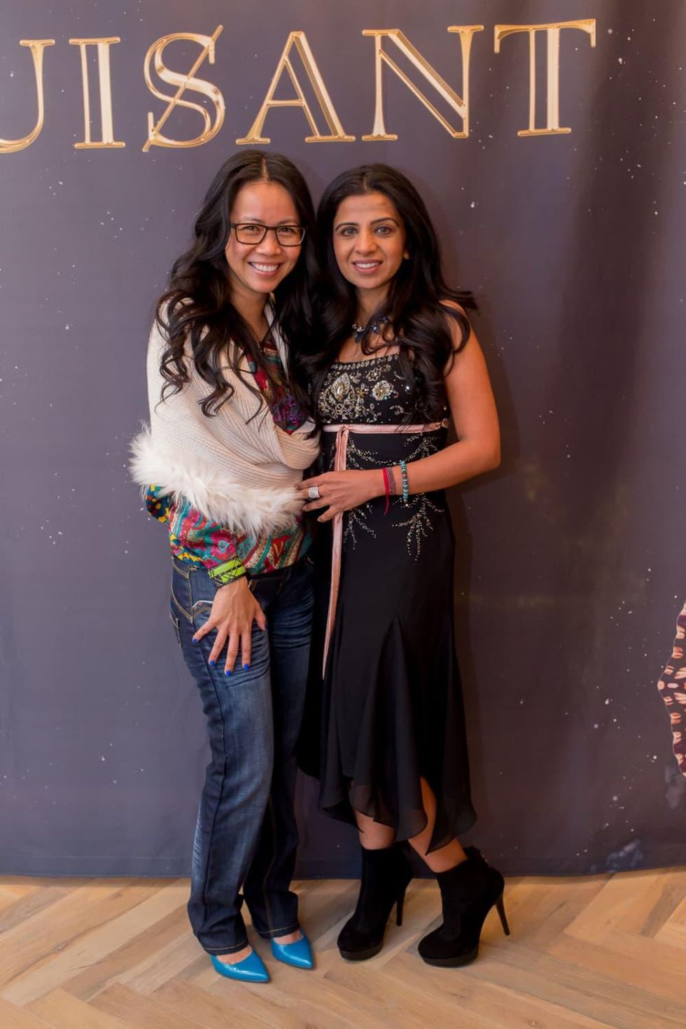 News, Roja Dove event, Dec. 2015, Hanh Tran & Farida Abjani