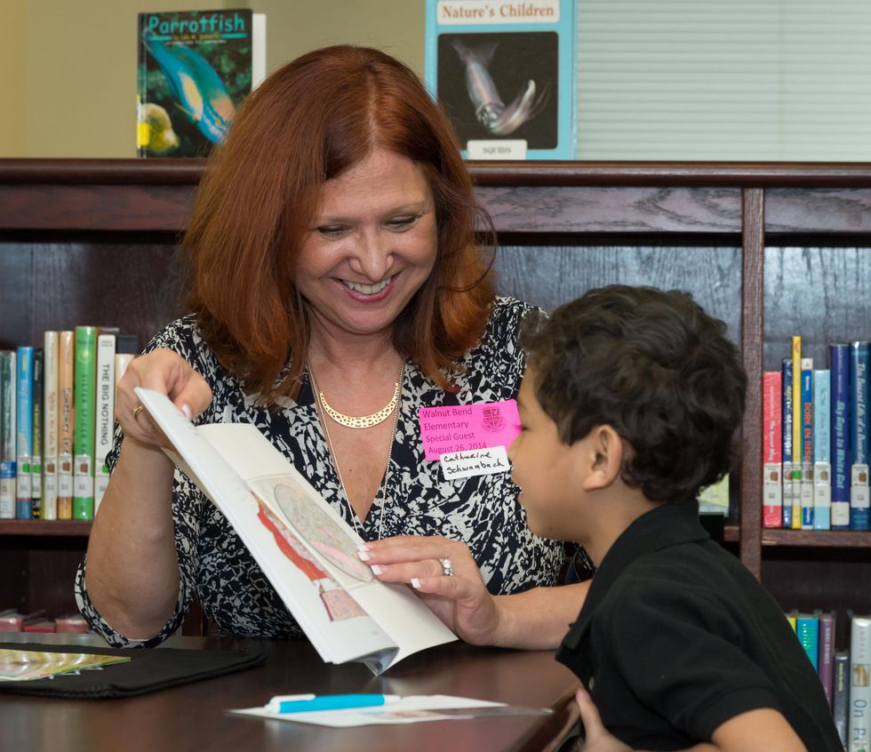 News, Shelby, AdvoCare reading event, August 2014, Catherine Schwamback