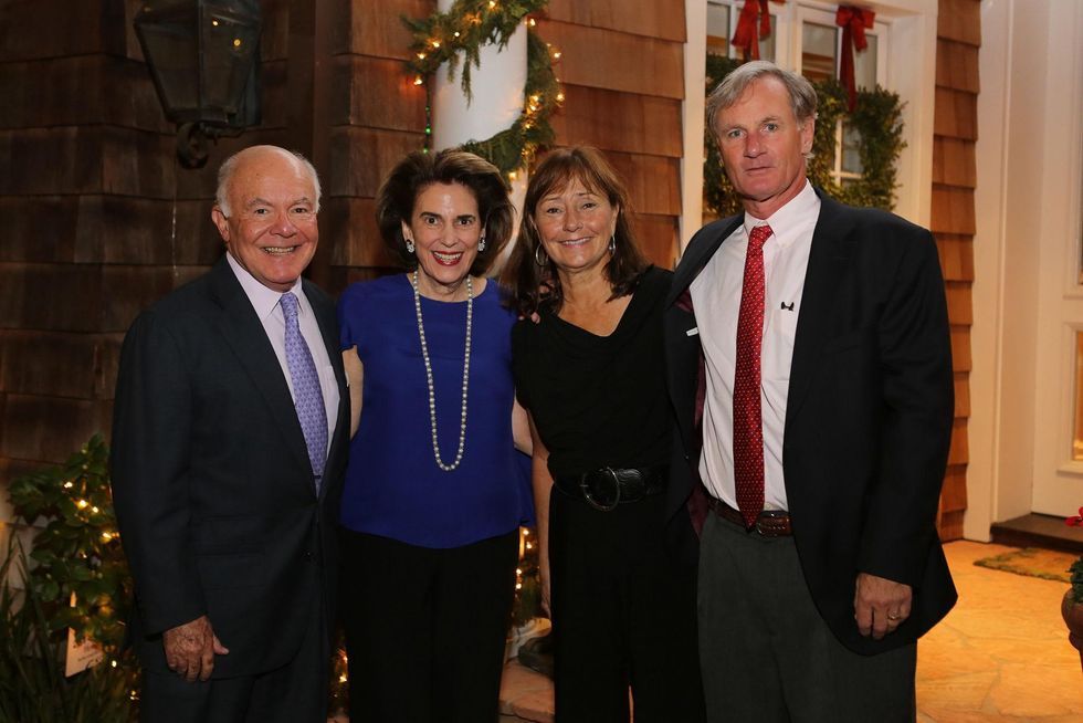 News, Shelby, Alley Theatre Holiday Party, December 2014, George Stark, Lois Stark, Connie Plank, Roger Plank