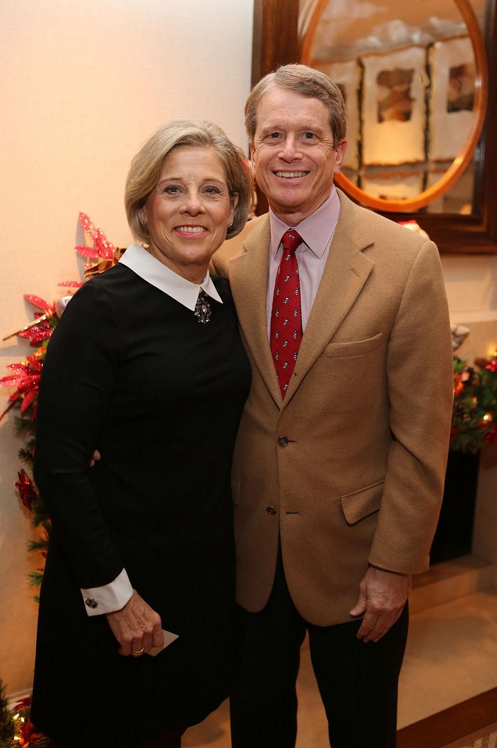 News, Shelby, Alley Theatre Holiday Party, December 2014, Jane Gladden, Dean Gladden