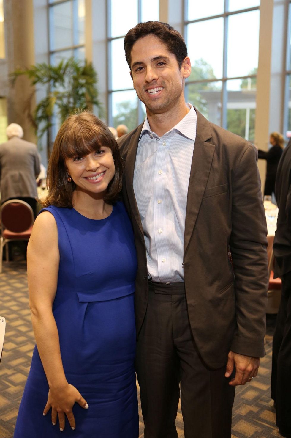 News, Shelby, Alley Theatre opening night dinner, August 2014, Rachel Volz, Jason Volz