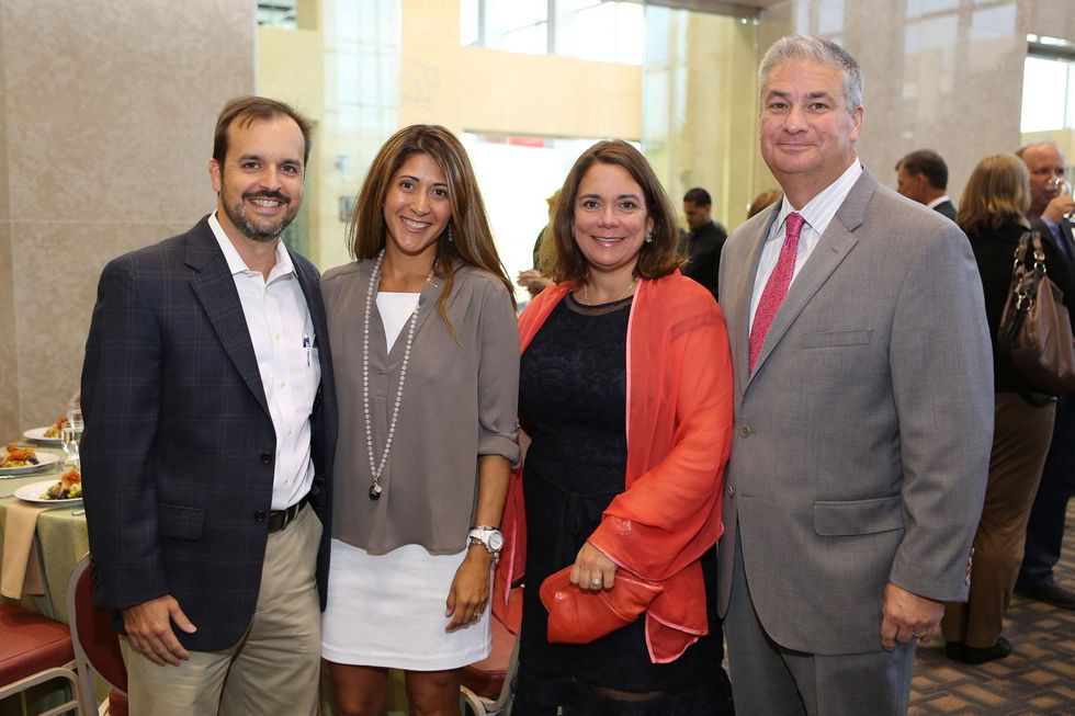 News, Shelby, Alley Theatre opening night dinner, August 2014, Trent and Andrea Tellepsen, Carmen and Butch Mach