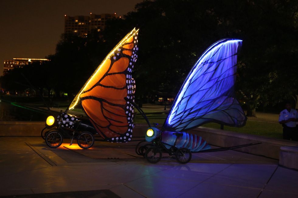 News, Shelby, Austin Bike, Evening in the Park, April 2014