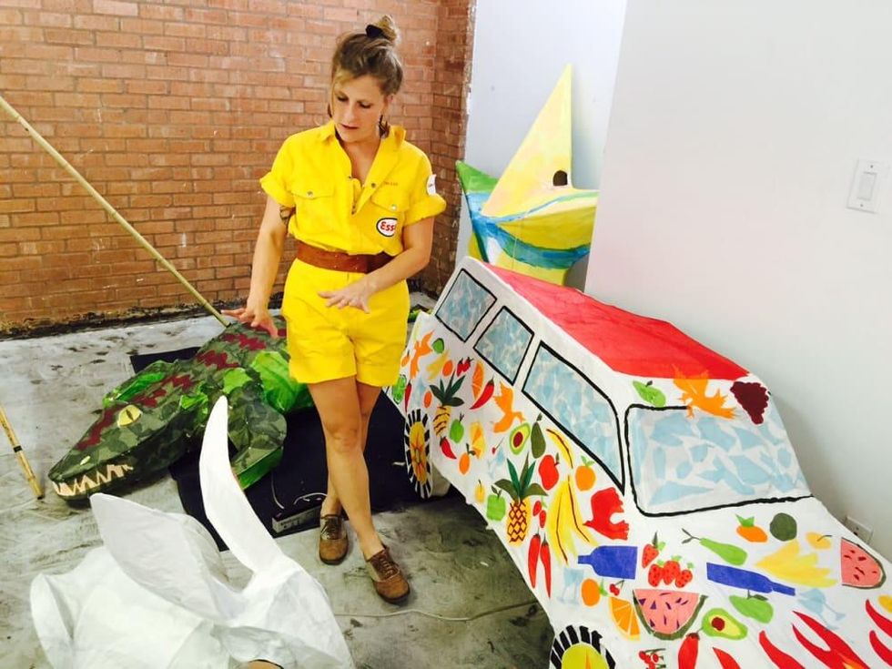 News, Shelby, Buffalo Bayou Park lanterns, August 2015, Camella Clements