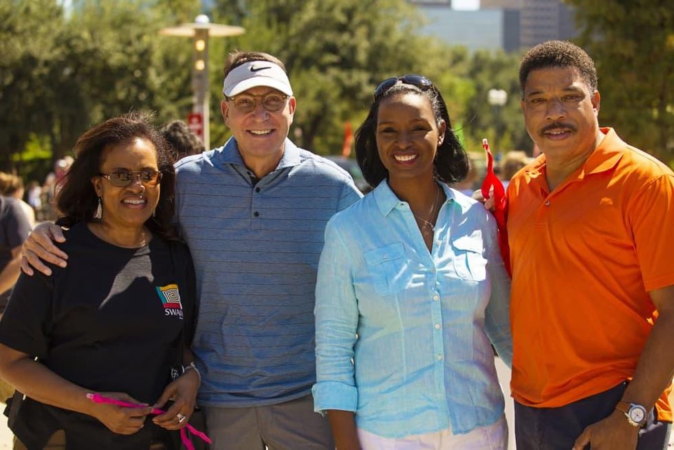 News, Shelby, Buffalo Bayou Park opening, Oct. 2015, Denise Bates, Scott McClelland, Winell Herron, Doug Herron
