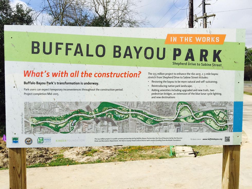 News, Shelby, Buffalo Bayou Park tree planting, Feb. 2015