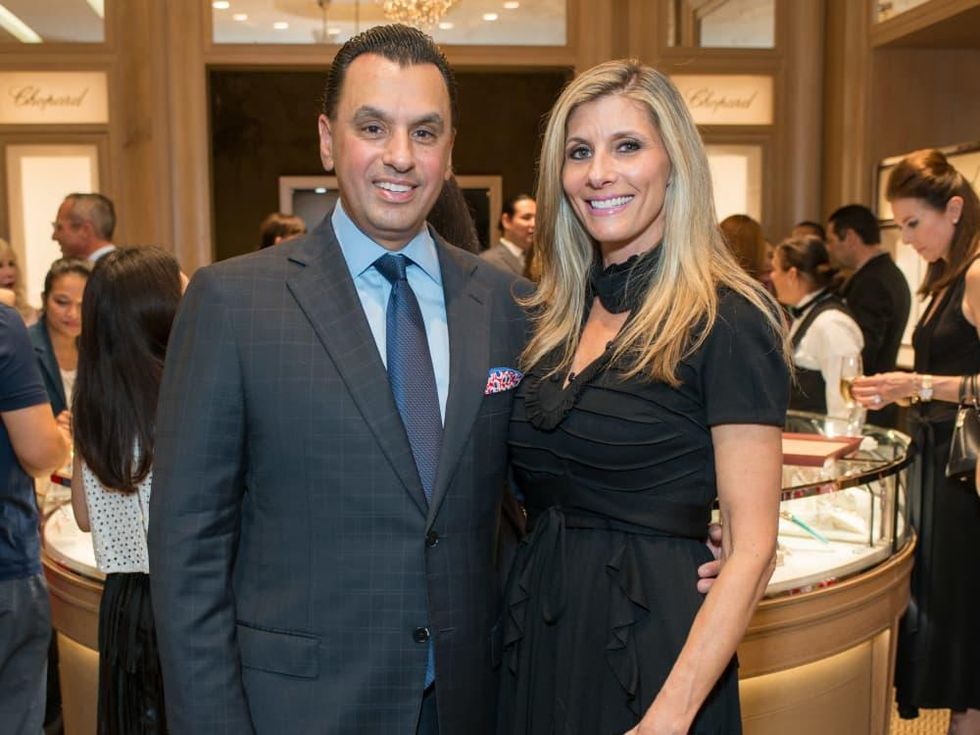 News, Shelby, Chopard opening, Oct. 2015, Gina Bhatia, Dr. Devinder Bhatia