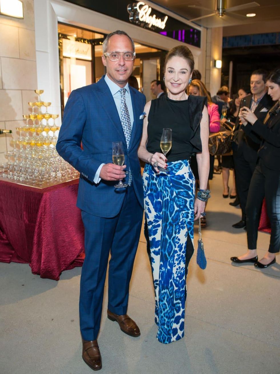 News, Shelby, Chopard opening, Oct. 2015, Mark Sullivan, Becca Cason Thrash