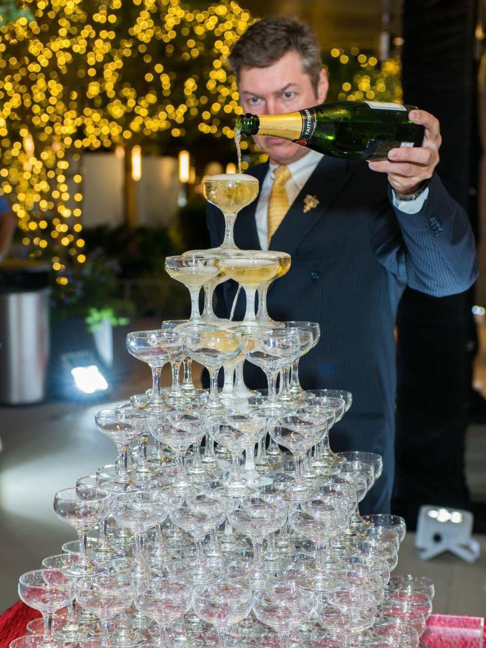 Champagne Tower Hire - Lavishly Serve Your Fizz!