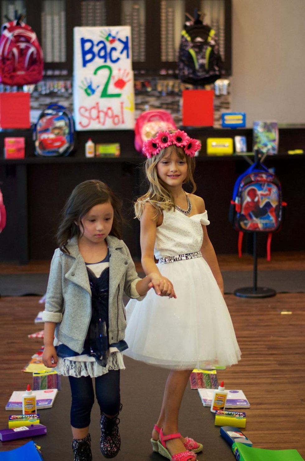 News, Shelby, Crimestoppers Kids Fashion Show, August 2014, London Hastings and Maddie Pastor