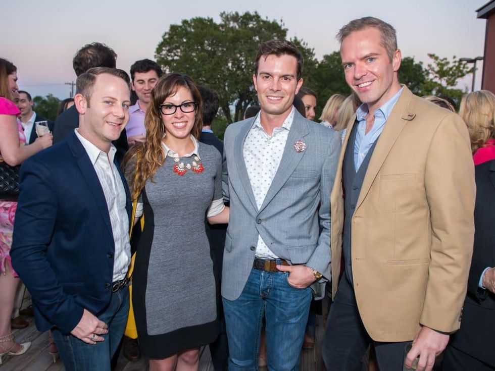 News, Shelby, CultureMap Social, B&B Butchers, Sept. 2015 Jeremy Fain, Veronica Montemayor, JD Adamson, Paul Pettie