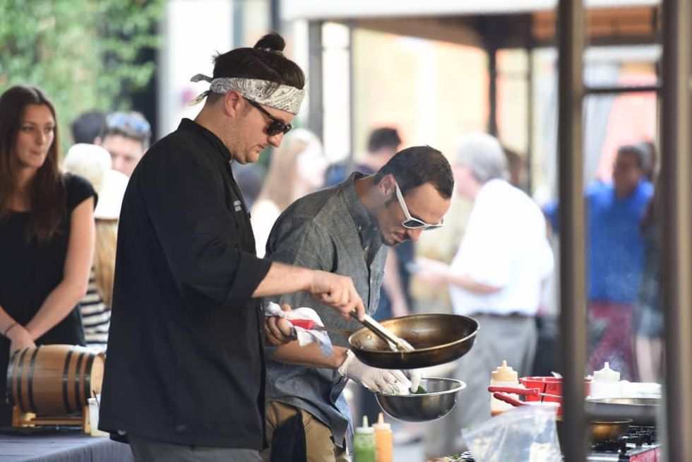 News, Shelby, Curry Crawl, June 2015, Chef Michael Sanguinetti