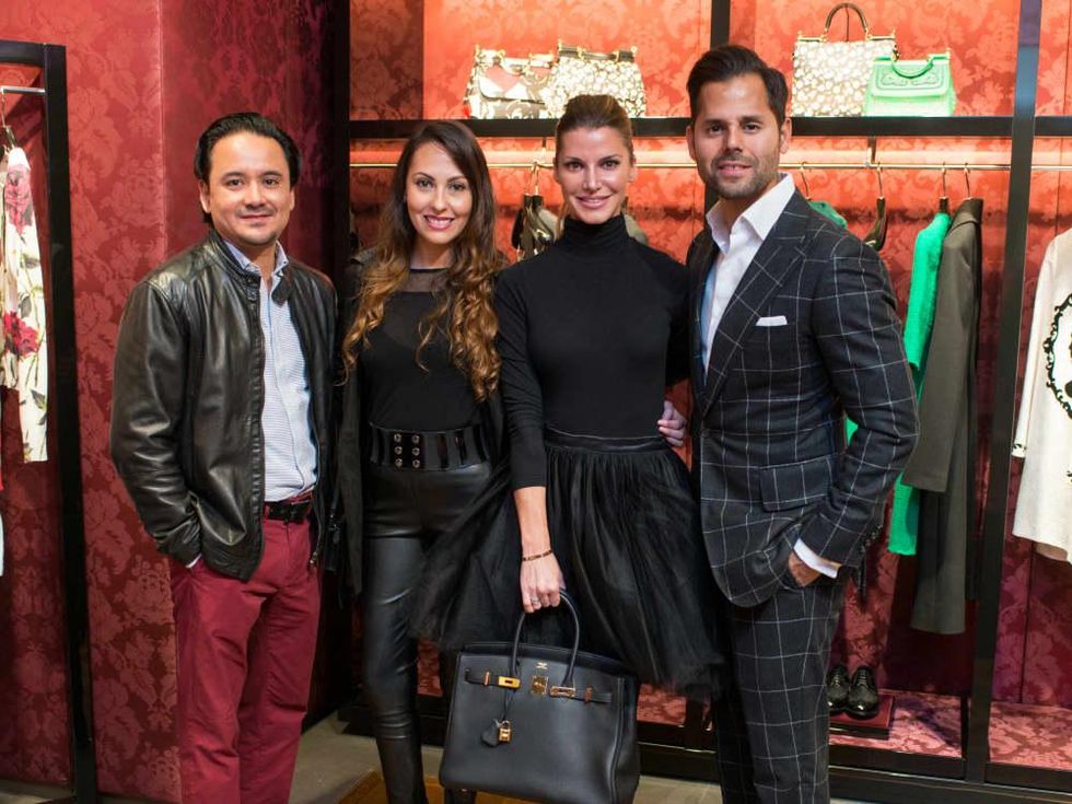 News, Shelby, Dolce & Gabbana dinner, Nov. 2015., Carlos Gomez, Sandra Villa, Stefanie Cotton, Manolo Elias