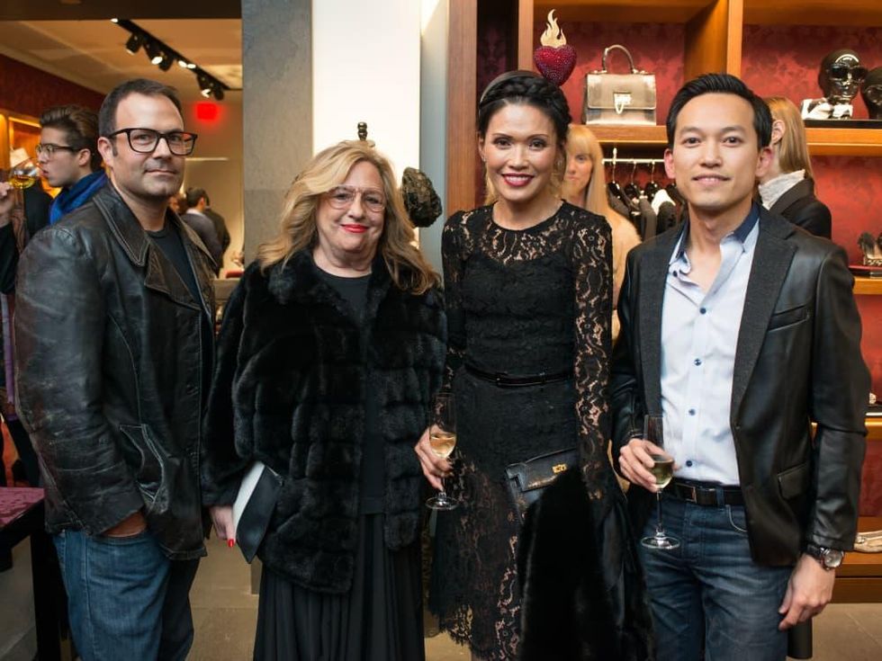 News, Shelby, Dolce & Gabbana dinner, Nov. 2015, Greg Fadell, Barbara Davis, Duyen Nguyen, Andrew Huynh