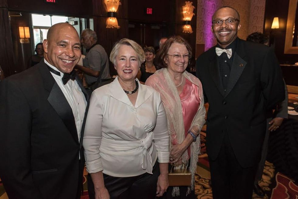 News, Shelby, Ensemble Theatre gala, Aug. 2015, Scott Minnix, Annise Parker, Kathy Hubbard, Michael J. Helm