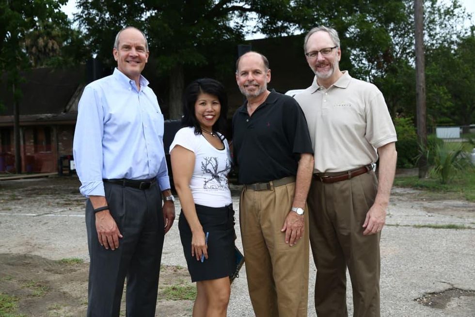 News, Shelby, Evelyn's Park groundbreaking, June 2015, David Stueckler, Patricia Ritter King, John Gabriel,Tom Butler