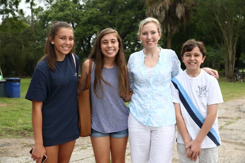 News, Shelby, Evelyn's Park Groundbreaking, june 2015, Mary Birbeck, Emma Stein, Melissa Birbeck, Charlie Birbeck