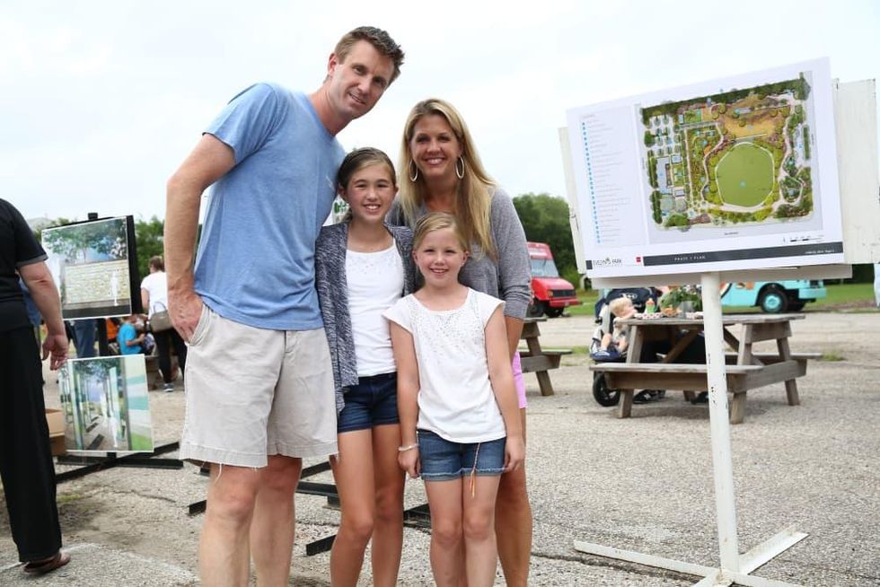 News, Shelby, Evelyn's Park groundbreaking, June 2015, Rob Johnson, Elise Johnson, Norine Johnson, Claire Johnson