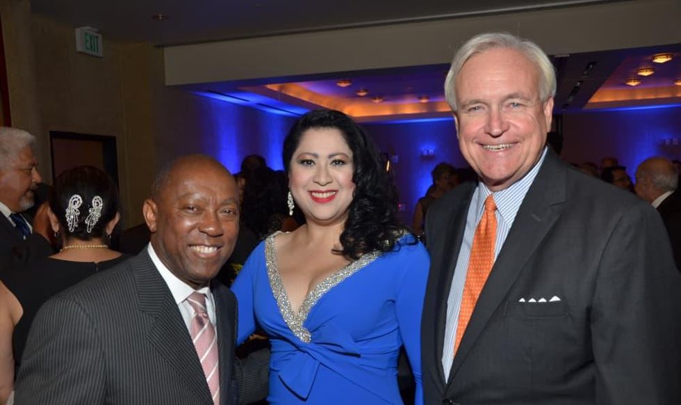 News, Shelby, Hispanic Chamber gala, Nov. 2015, Sylvester Turner, Laura Murillo, Bill King