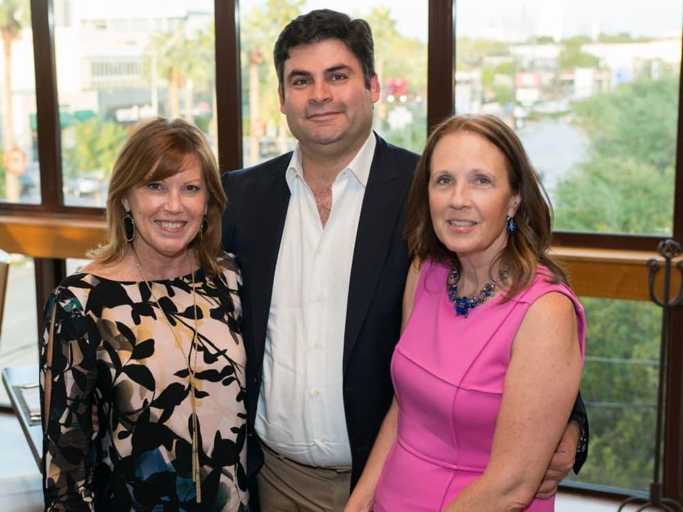 News, Shelby, Holiday Card kickoff, Oct. 2015 Gigi Harbison, Haidar Barbouti, Laura Oden