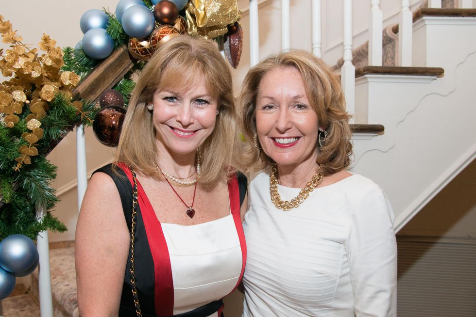News, Shelby, Holiday Schmooze, Dec. 2014, Cheryl Byington, June Christensen
