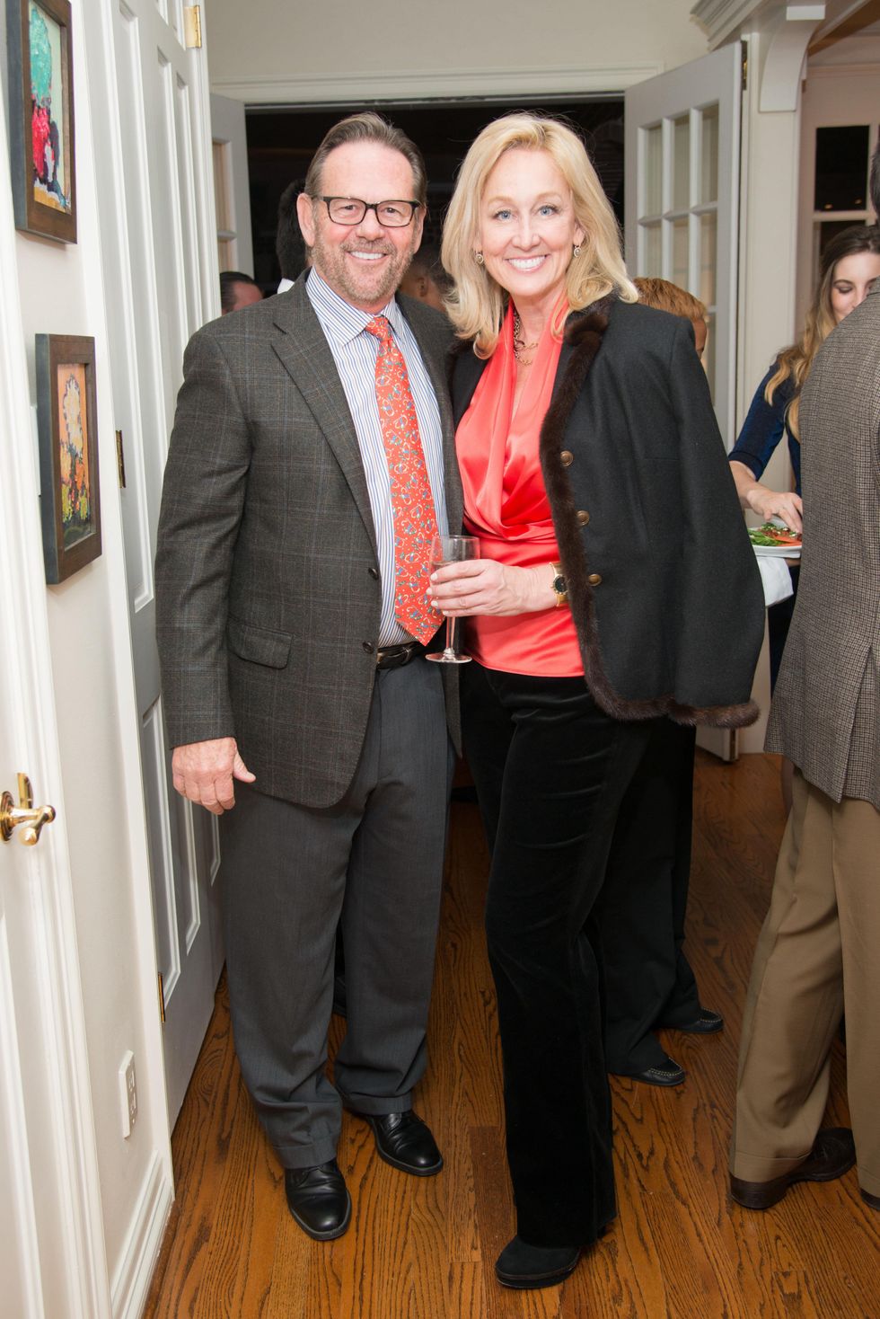 News, Shelby, Holiday Schmooze, Dec. 2014, Stan Neeley and Robin Vermeil