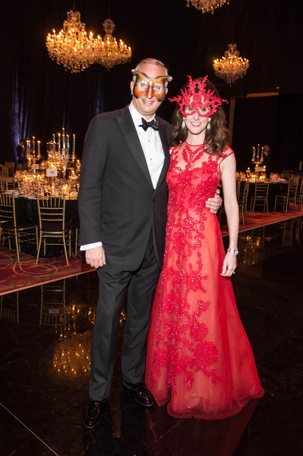News, Shelby, Houston Ballet Ball, masks, Phoebe Tudor, Bobby Tudor, February 2015