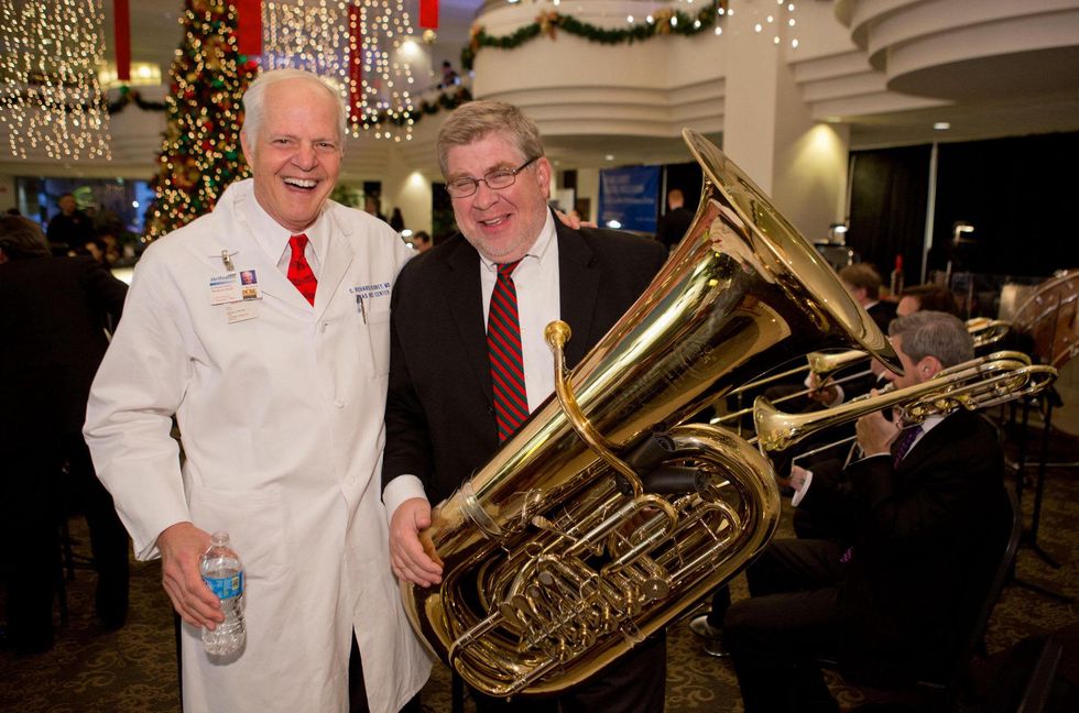 News_Shelby_Houston Methodist Holiday Concert_Dr. Dick Stasney_Dave Kirk_December 2013