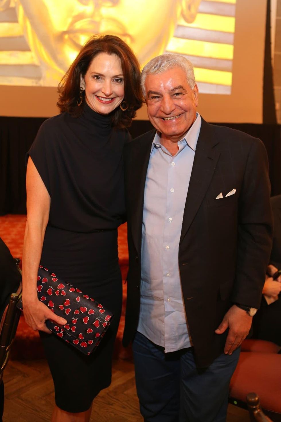 News, Shelby, Houston Museum of Natural Science Luncheon, Oct. 2015, Laurie Morian and Zahi Hawass