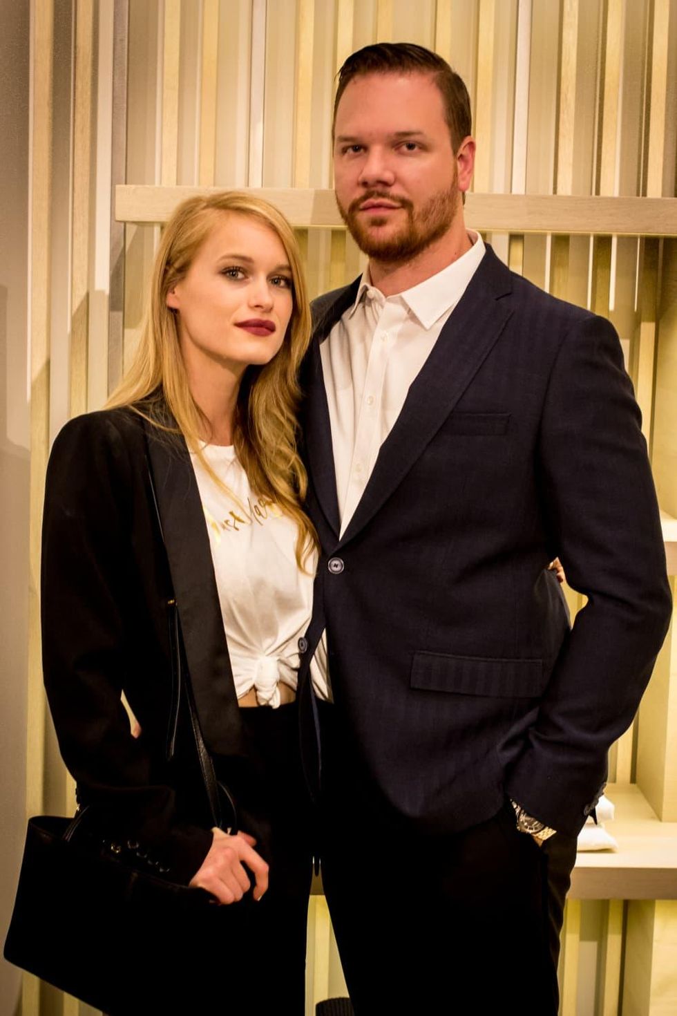 News, Shelby, Intermix opening, Oct. 2015 Leven Rambin, Jim Parrack