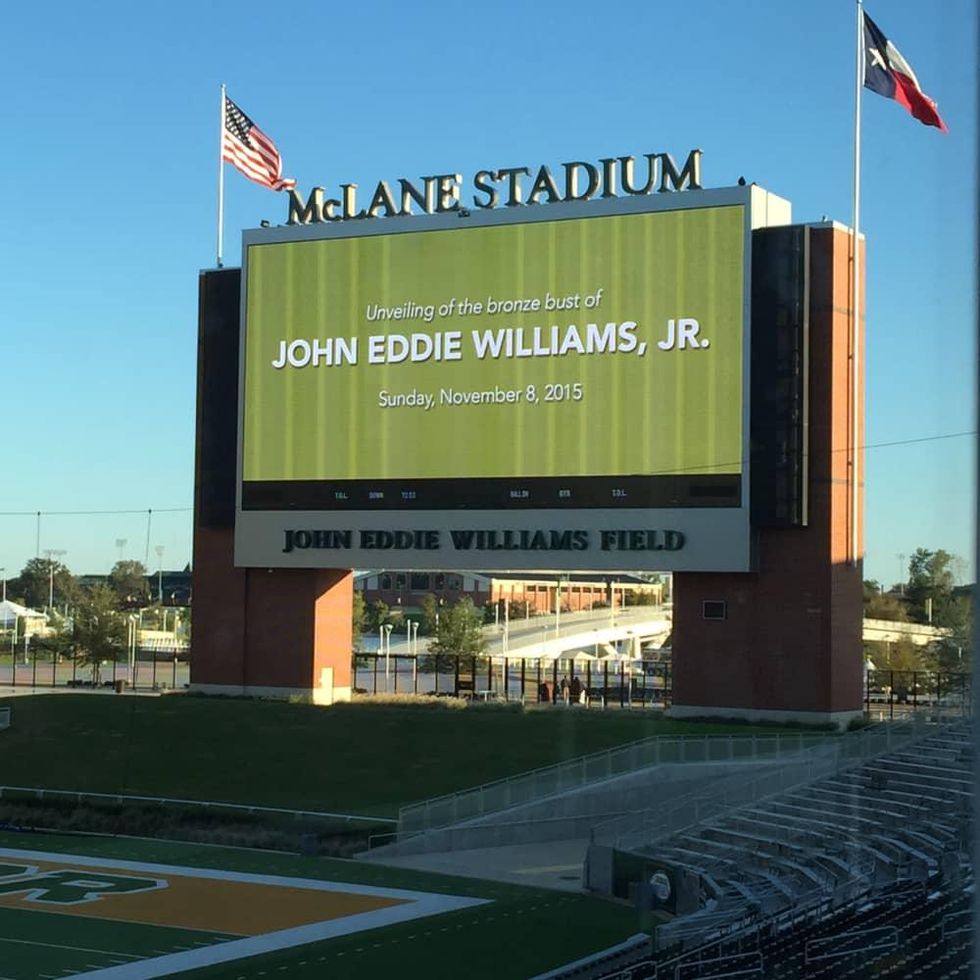 News, Shelby, John Eddie Williams Statue event, Nov. 2015