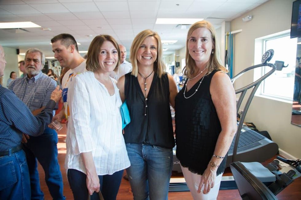 News, Shelby, Luv Ya Blue party, August 2015, Cindy Keene, Judy Stanley, Angela Koch.