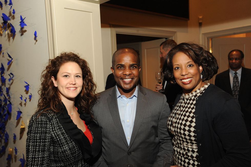 News, Shelby, Mayor Parker Award, Feb. 2015 Laurette Canizares, Alton LaDay, Desrye Morgan