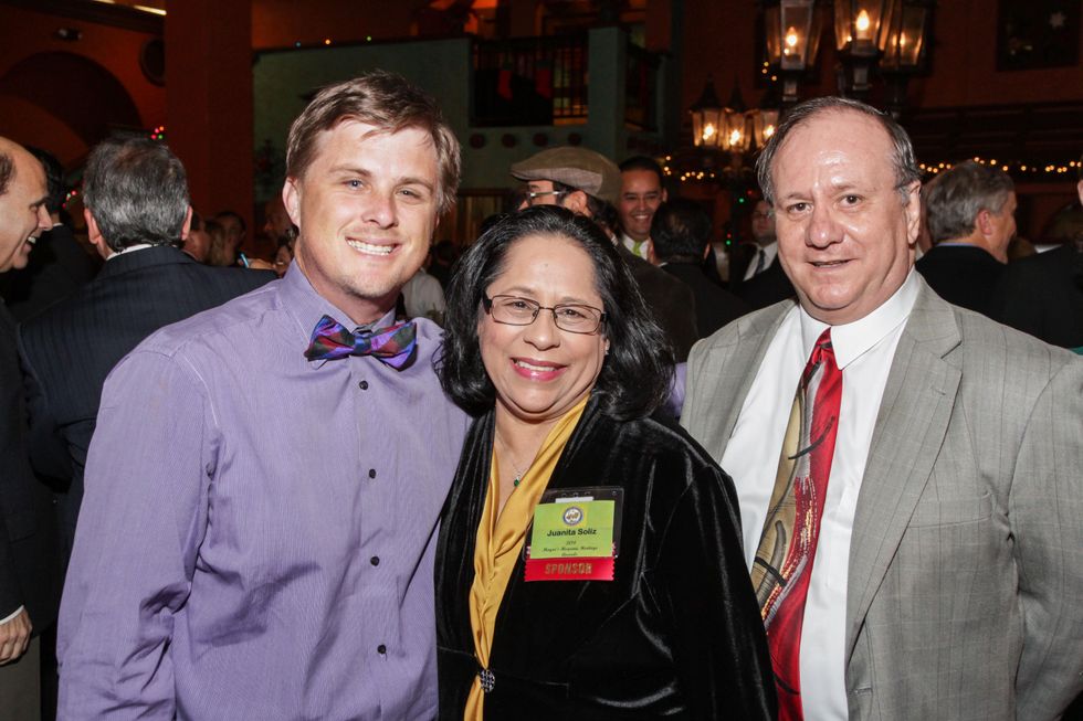 News, Shelby, Mayor's Hispanic Holiday Party, December 2014, Corbett Daniel Parker, Juanita Soliz, Joseph Soliz