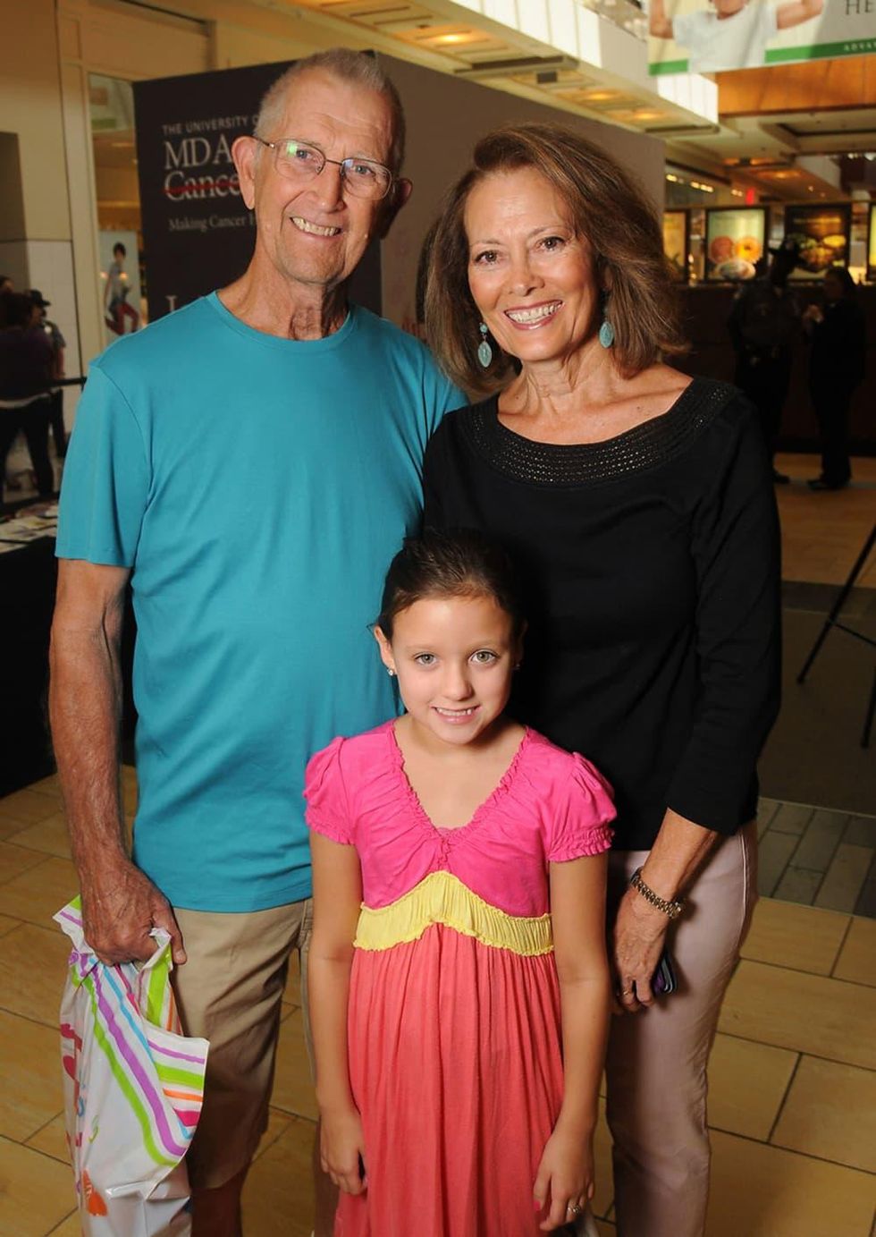 News, Shelby, MD Anderson Back to School, August 2015, Bob and Margaret Gray, Payton Rusk