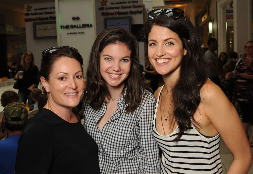 News, Shelby, MD Anderson Back to School, August 2015. Vickie Snow, McKena Kovar, Amara DePaul